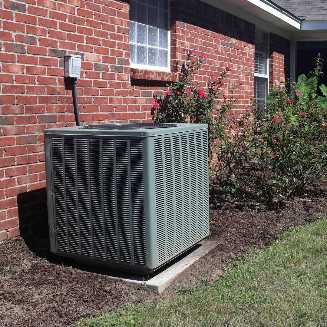 an outdoor AC unit